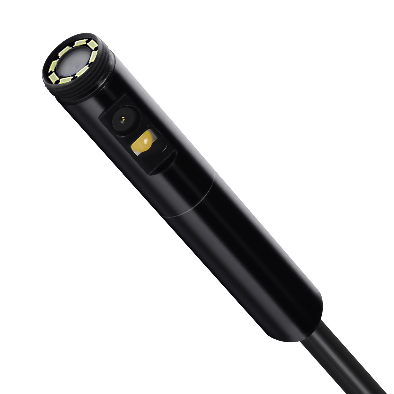 Kamera endoskopowa VEVOR z oświetleniem, endoskop z dwoma obiektywami na Androida i iOS, kamera inspekcyjna HD 1920P z 8+1 diodami LED, 2-krotny zoom, kabel typu Snake 3 m, wodoodporna kamera IP67 do samochodu, do instalacji wodno-kanalizacyjnych