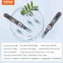 VEVOR Professional Microneedling Pen Derma Pen 6 biegów z 6 igłami 0-2,5 mm