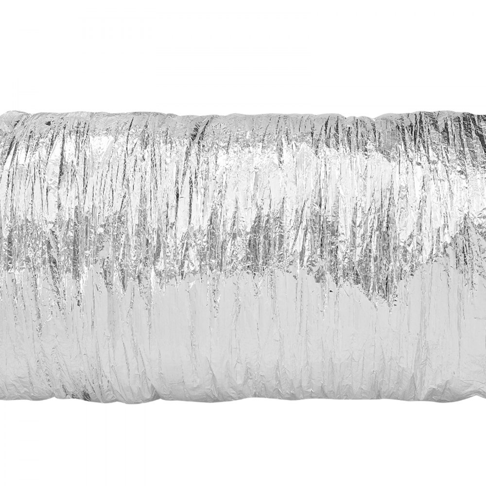 Wąż elastyczny aluminiowy VEVOR o długości 7620 mm, przewód wentylacyjny, elastyczny aluminiowy, Φ108 mm, przewód wentylacyjny, wartość oporu cieplnego R-6, grubość rury 25 mm, wąż aluminiowy, izolacja, wata, przewody wentylacyjne Owens Corning