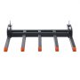 VEVOR pallet fork with 48" bucket, 1200 kg load capacity, clamping device for pallet fork bucket attachments for collecting fallen branches, debris or garden waste