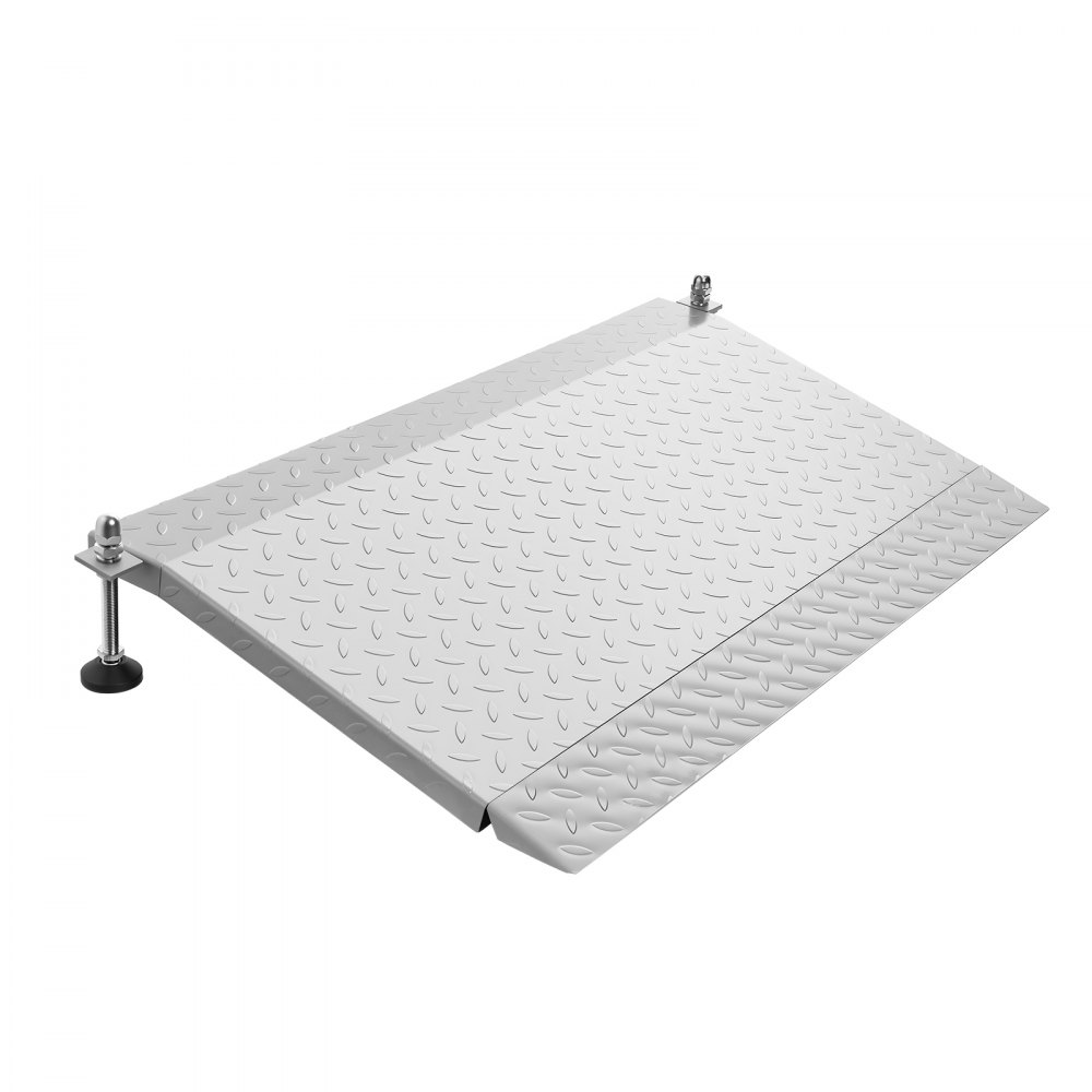 Rampa progowa VEVOR 1080x590 mm, 453,6 kg, wytrzymała, regulowana wysokość, żelazna, antypoślizgowa, stabilna rampa dla wózków inwalidzkich, skuterów, progów drzwi, krawężników i schodów