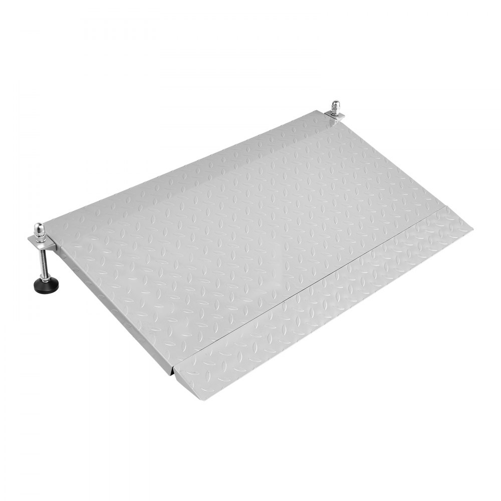 Rampa progowa VEVOR 1080x590 mm, 453,6 kg, wytrzymała, regulowana wysokość, żelazna, antypoślizgowa, stabilna rampa dla wózków inwalidzkich, skuterów, progów drzwi, krawężników i schodów