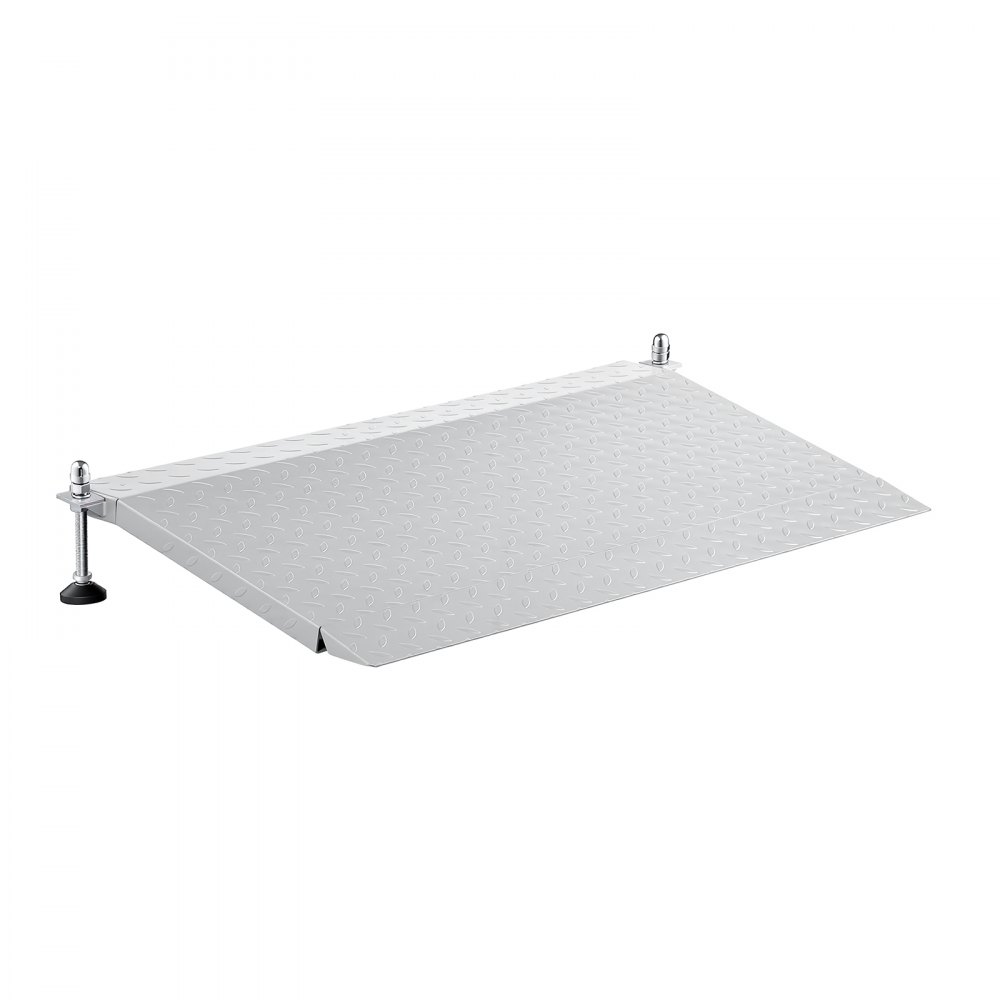 Rampa progowa VEVOR 1080x590 mm, 453,6 kg, wytrzymała, regulowana wysokość, żelazna, antypoślizgowa, stabilna rampa dla wózków inwalidzkich, skuterów, progów drzwi, krawężników i schodów