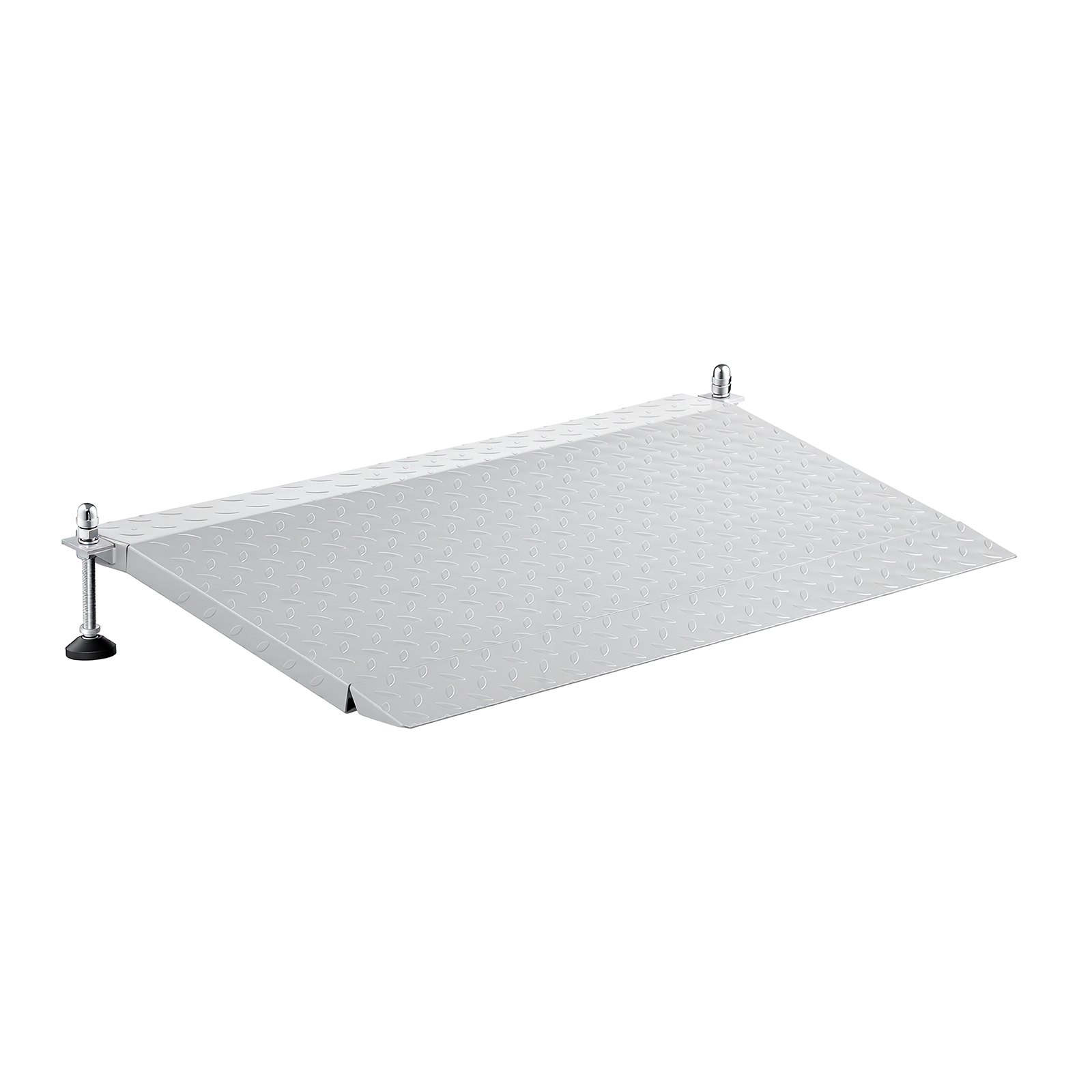 Rampa progowa VEVOR 1080x590 mm, 453,6 kg, wytrzymała, regulowana wysokość, żelazna, antypoślizgowa, stabilna rampa dla wózków inwalidzkich, skuterów, progów drzwi, krawężników i schodów