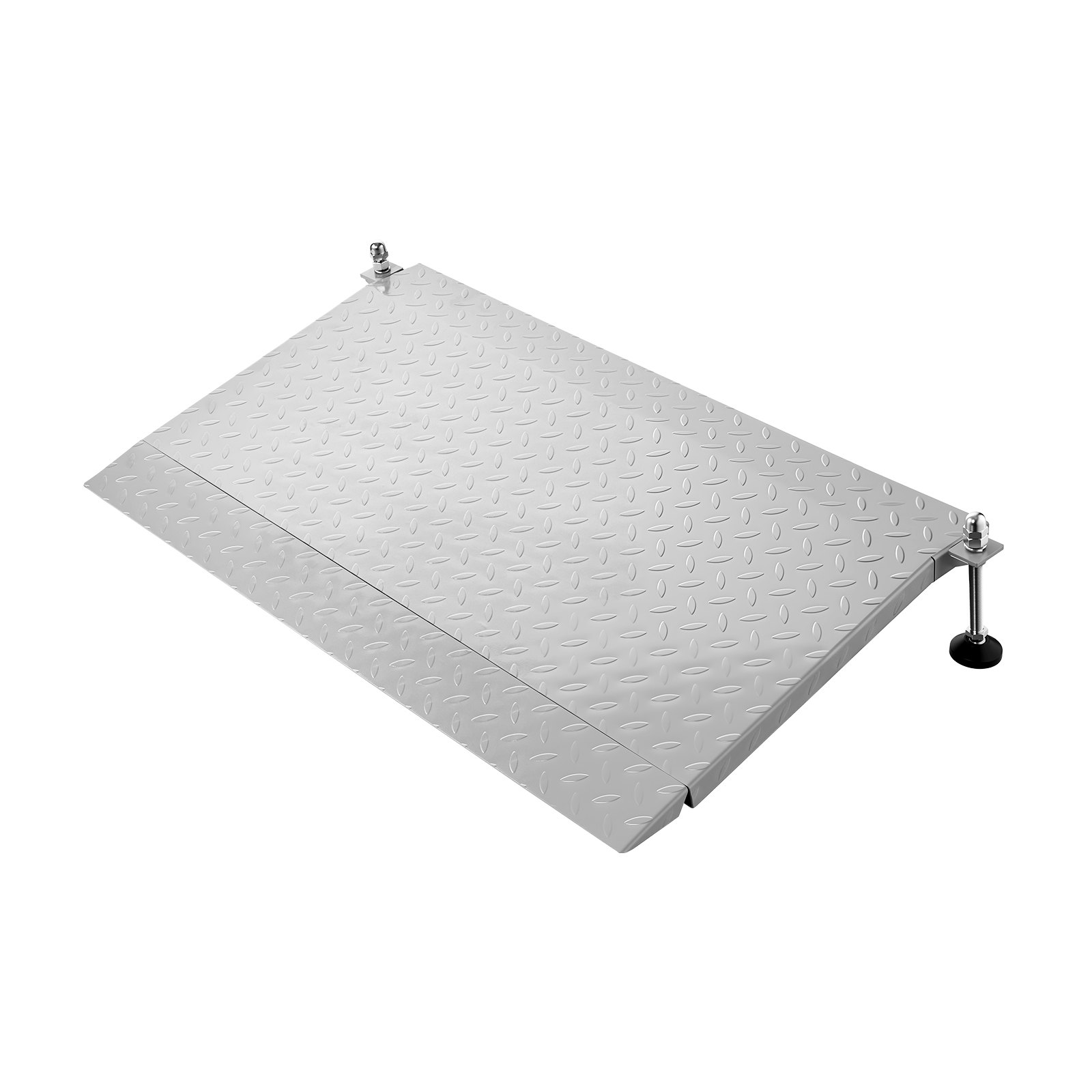 Rampa progowa VEVOR 1080x590 mm, 453,6 kg, wytrzymała, regulowana wysokość, żelazna, antypoślizgowa, stabilna rampa dla wózków inwalidzkich, skuterów, progów drzwi, krawężników i schodów