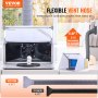 Kabina lakiernicza VEVOR Airbrush, zestaw kabiny lakierniczej 4 m³/min, z oświetleniem LED, wentylatorem wyciągowym i wężem przedłużającym wyciąg, do malowania modeli, sztuki, rzemiosła, modeli tortów