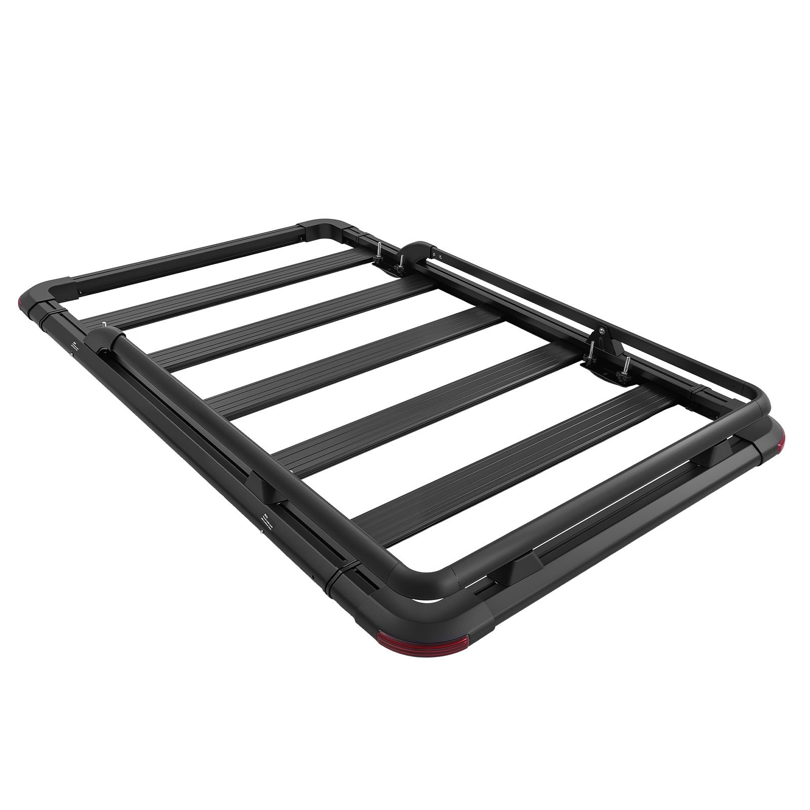 VEVOR Kosz dachowy 1626 x 990 x 115 mm Kosz dachowy z przedłużeniem, ładowność do 90,72 kg, odporny na warunki atmosferyczne kosz dachowy wykonany ze stopu aluminium, kosz transportowy na dach, odpowiedni do SUV-ów, pick-upów i ciężarówek