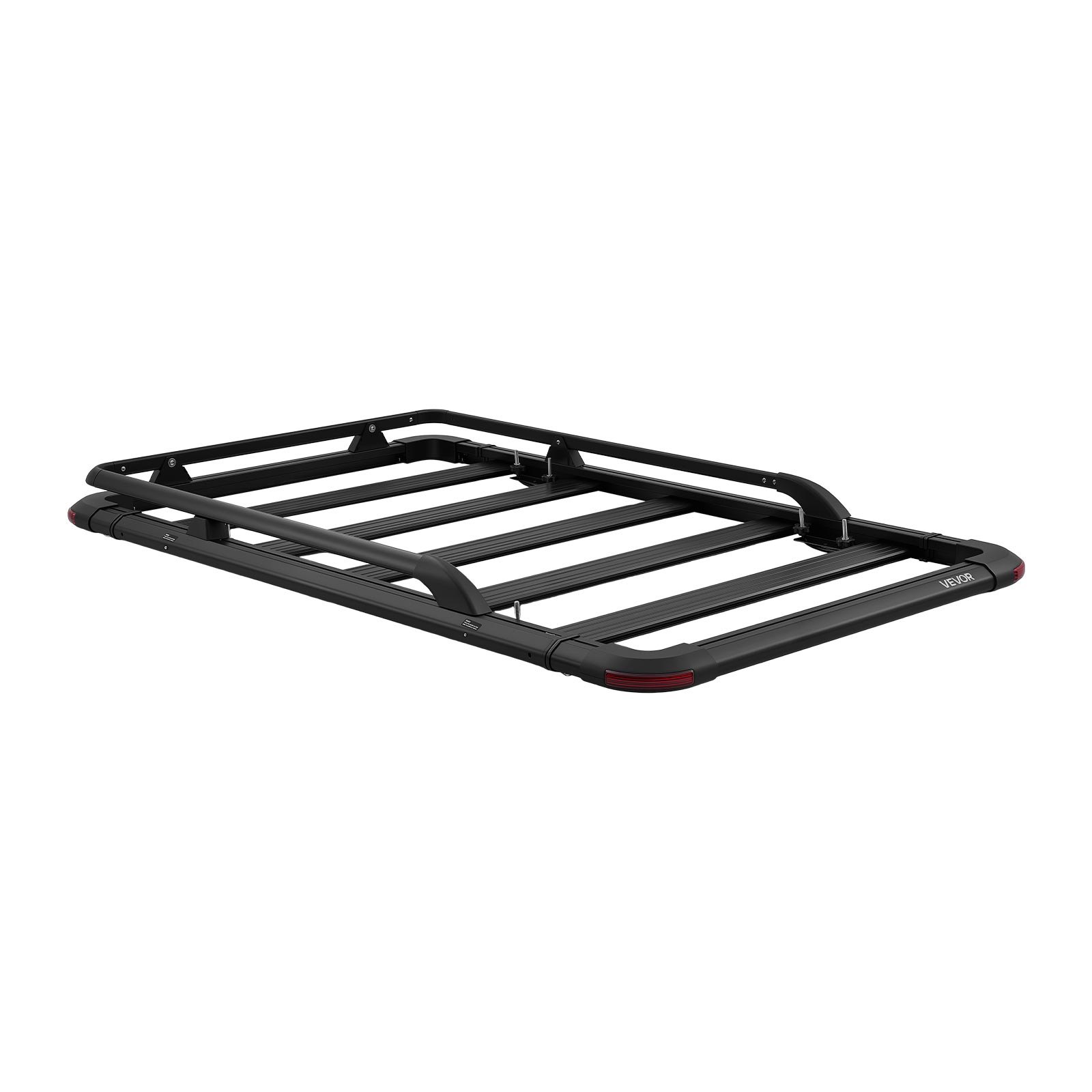 VEVOR Kosz dachowy 1626 x 990 x 115 mm Kosz dachowy z przedłużeniem, ładowność do 90,72 kg, odporny na warunki atmosferyczne kosz dachowy wykonany ze stopu aluminium, kosz transportowy na dach, odpowiedni do SUV-ów, pick-upów i ciężarówek