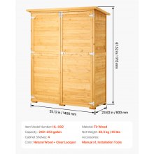 VEVOR narzędziówka szafka narzędziowa domek narzędziowy szafka ogrodowa 1400x600x1715mm