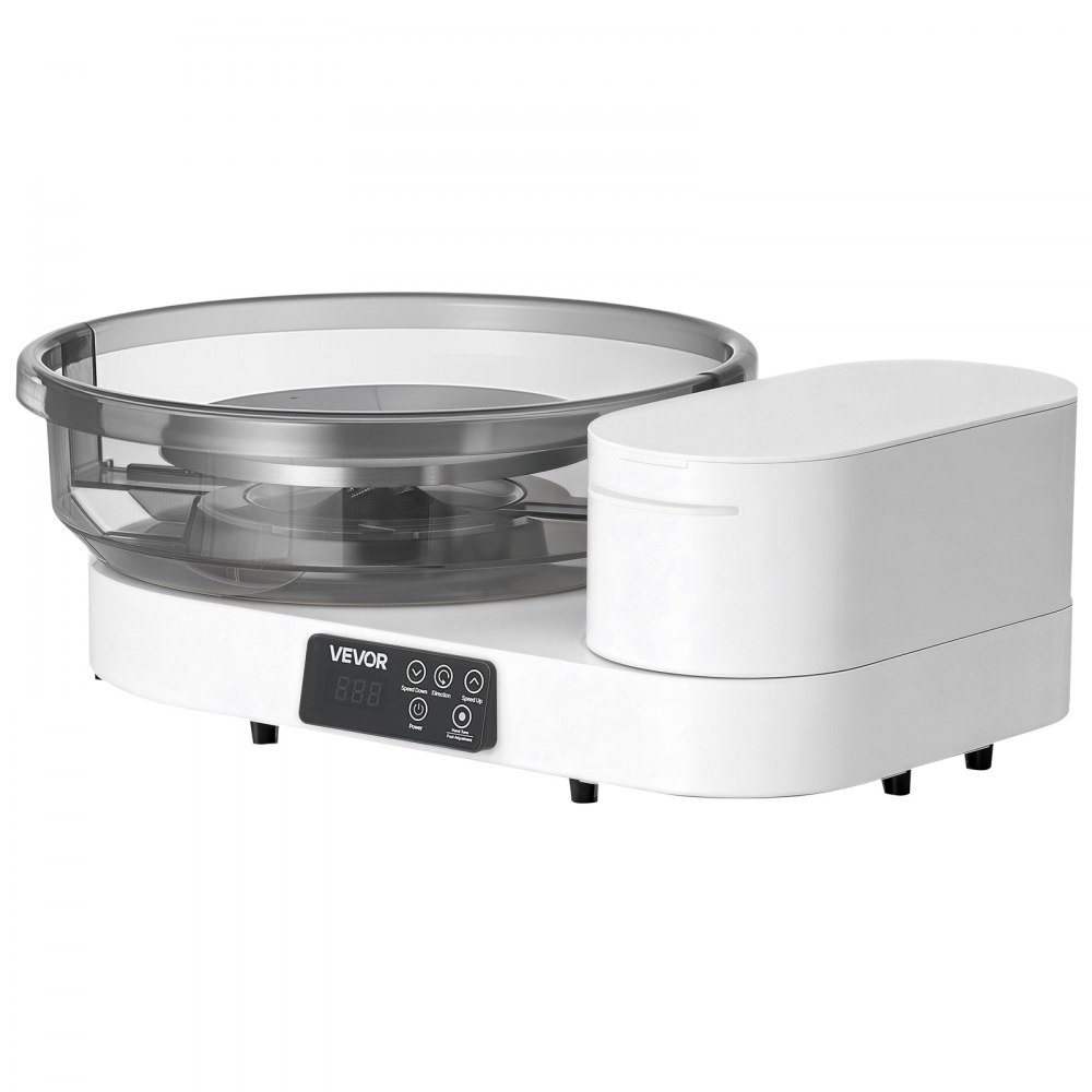Koło garncarskie elektryczne VEVOR 450 W, talerz obrotowy 28 cm / 36 cm, maszyna garncarska z pedałem nożnym i regulowaną prędkością 30-300 obr./min oraz aluminiową obudową, do samodzielnego tworzenia glinianych modeli