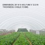 VEVOR PE folia szklarniowa folia tunelowa folia szklarniowa 12,2 x 7,6 m pomidorów