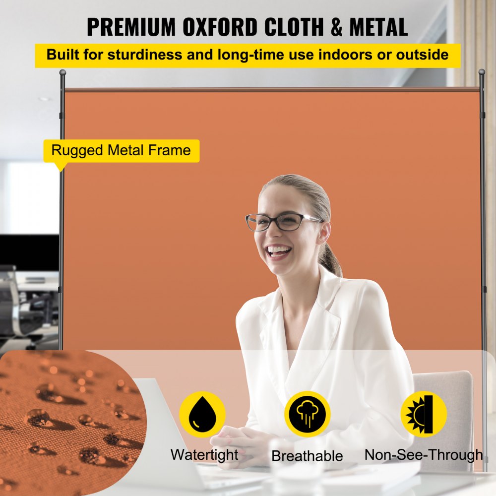 Ekran prywatyzujący VEVOR 180,34 x 182,88 cm przegroda oddzielająca pokój od ekranu