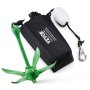 VEVOR Kayak Anchor Set, 3.5 lbs Paddle Board Anchor Set with 8 m Rope and Buoy, Foldable Small Boat Anchor with Storage Bag and Carabiner Hook, Kayak Accessory for Kayaks, Small Boats, Canoes