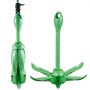 VEVOR Kayak Anchor Set, 3.5 lbs Paddle Board Anchor Set with 8 m Rope and Buoy, Foldable Small Boat Anchor with Storage Bag and Carabiner Hook, Kayak Accessory for Kayaks, Small Boats, Canoes