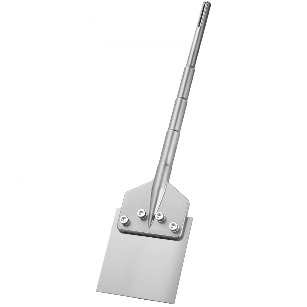 VEVOR Szpatułka dłutowa 63x15 cm, dłuto płaskie z uchwytem SDS Max, kompatybilne z młotami udarowo-obrotowymi, stal stopowa 40Cr poddana obróbce cieplnej, skrobak podłogowy do usuwania podłóg laminowanych, płytek i zaprawy