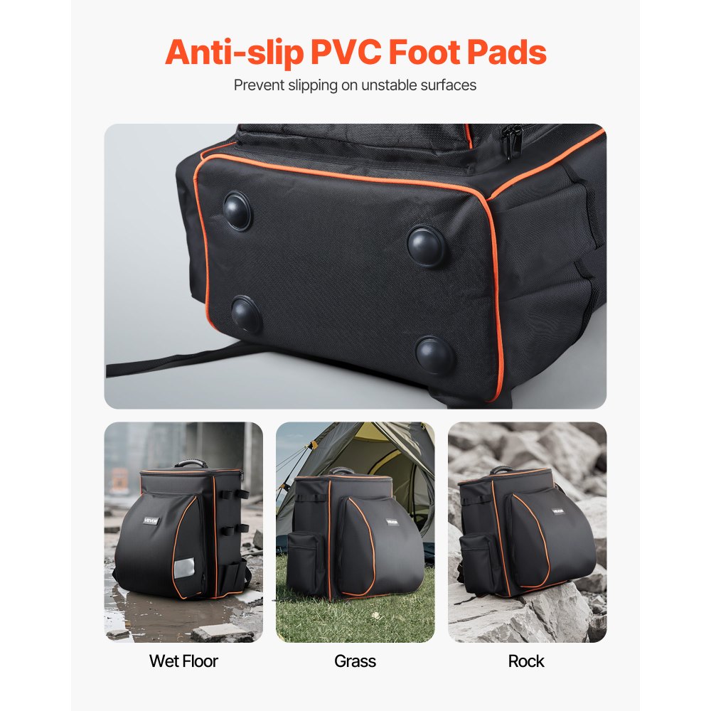 Plecak spawalniczy VEVOR, plecak spawalniczy o pojemności 35,6 l na narzędzia i kask, plecak Extreme Gear z poliestru 600D z uchwytem na kask, wielofunkcyjna torba do przechowywania sprzętu do spawania, biwakowania na świeżym powietrzu i wspinaczki górskiej