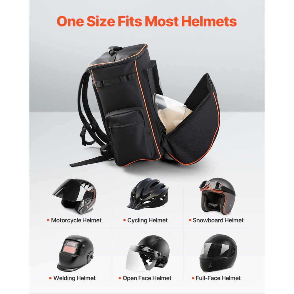 Plecak spawalniczy VEVOR, plecak spawalniczy o pojemności 35,6 l na narzędzia i kask, plecak Extreme Gear z poliestru 600D z uchwytem na kask, wielofunkcyjna torba do przechowywania sprzętu do spawania, biwakowania na świeżym powietrzu i wspinaczki górskiej