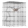 VEVOR 4-poziomowa klatka dla kota Klatka z drutu metalowego 1371x1041x1754mm