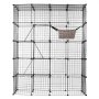 VEVOR 4-poziomowa klatka dla kota Klatka z drutu metalowego 1371x1041x1754mm