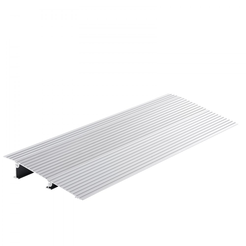 Rampa progowa VEVOR 30,9 x 86,4 x 5,1 cm Rampa dla wózków inwalidzkich o nośności 362,8 kg Rampa krawężnikowa ze stopu aluminium Modułowa konstrukcja Rampa progowa Rampa aluminiowa antypoślizgowa