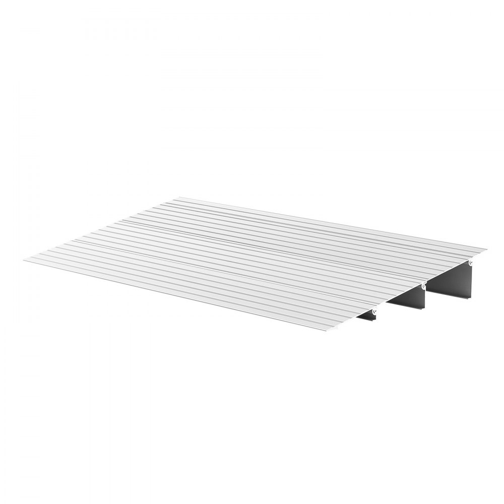 VEVOR Door Threshold Ramp, 87 mm Rise, Aluminum Alloy Threshold Ramp Rated 363 kg Load Capacity, Handicap Ramps for Home Steps for Wheelchair, Scooters, Power Chairs, Walkers, Bicycle, Tricycle