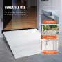 Rampa progowa VEVOR 69 x 86,4 x 15,2 cm Rampa dla wózków inwalidzkich o nośności 362,8 kg Rampa krawężnikowa ze stopu aluminium Modułowa konstrukcja Rampa progowa Rampa aluminiowa antypoślizgowa
