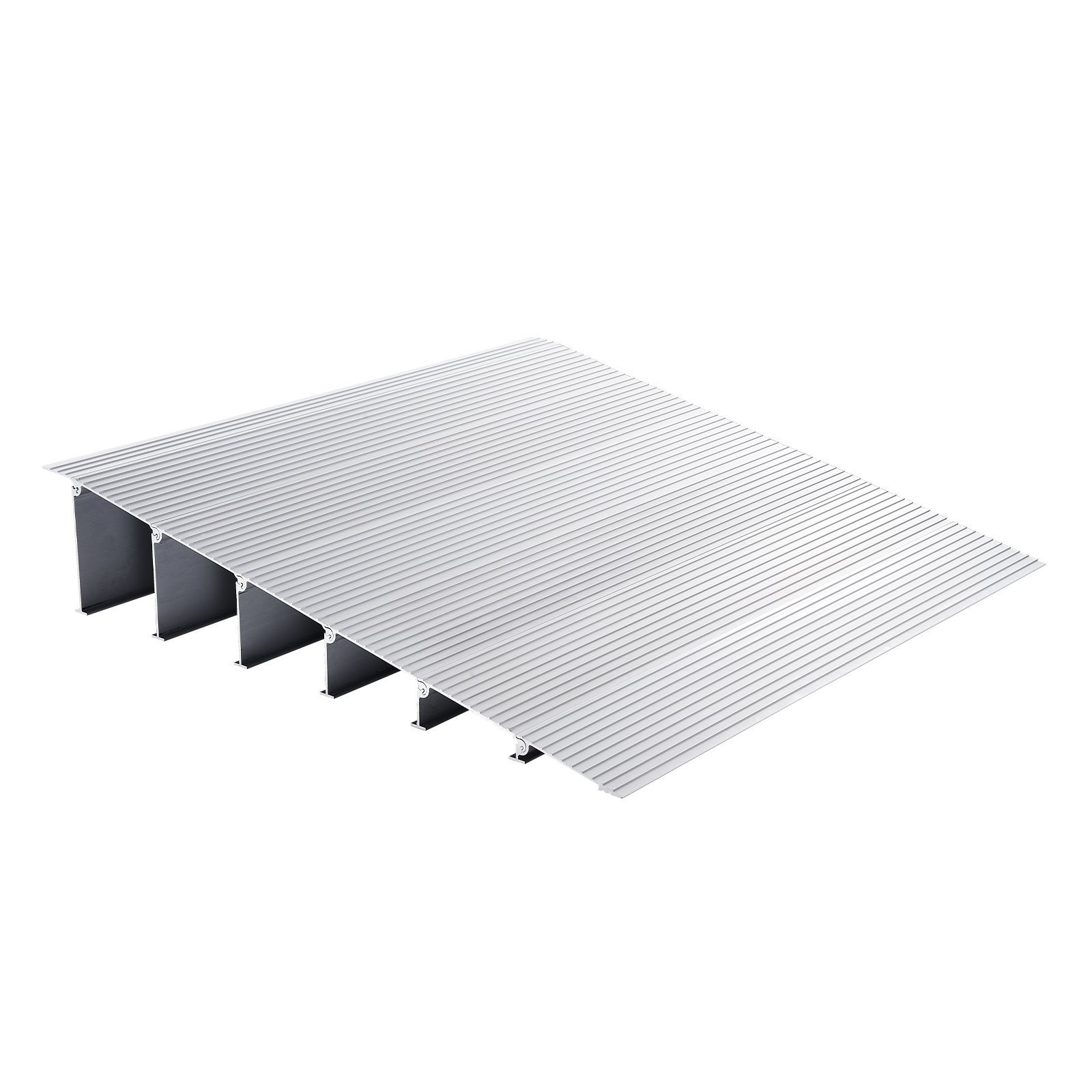 Rampa progowa VEVOR 69 x 86,4 x 15,2 cm Rampa dla wózków inwalidzkich o nośności 362,8 kg Rampa krawężnikowa ze stopu aluminium Modułowa konstrukcja Rampa progowa Rampa aluminiowa antypoślizgowa
