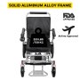 Elektryczny wózek inwalidzki po schodach, elektryczny składany wózek inwalidzki, srebrzysty