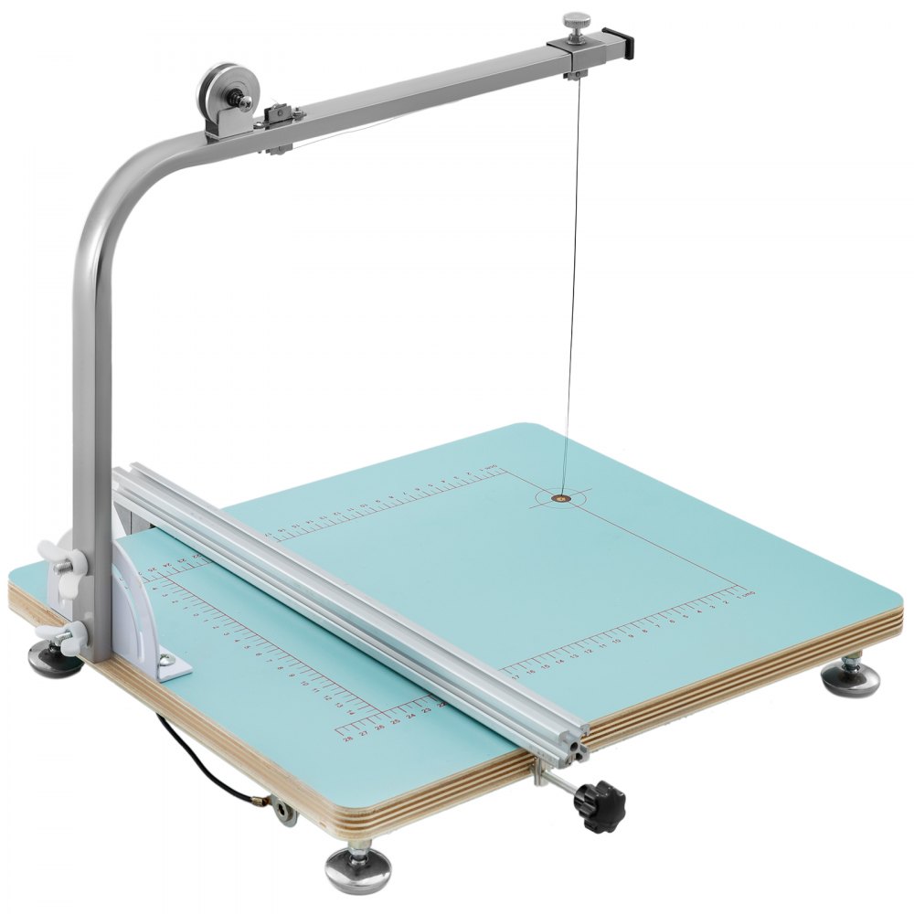 VEVOR Maszyna do cięcia pianki gorącym drutem 20 cm Maszyna do cięcia pianki gorącym drutem Regulowany stół roboczy ze skalą temperatury 77 x 36 x 35,5 cm
