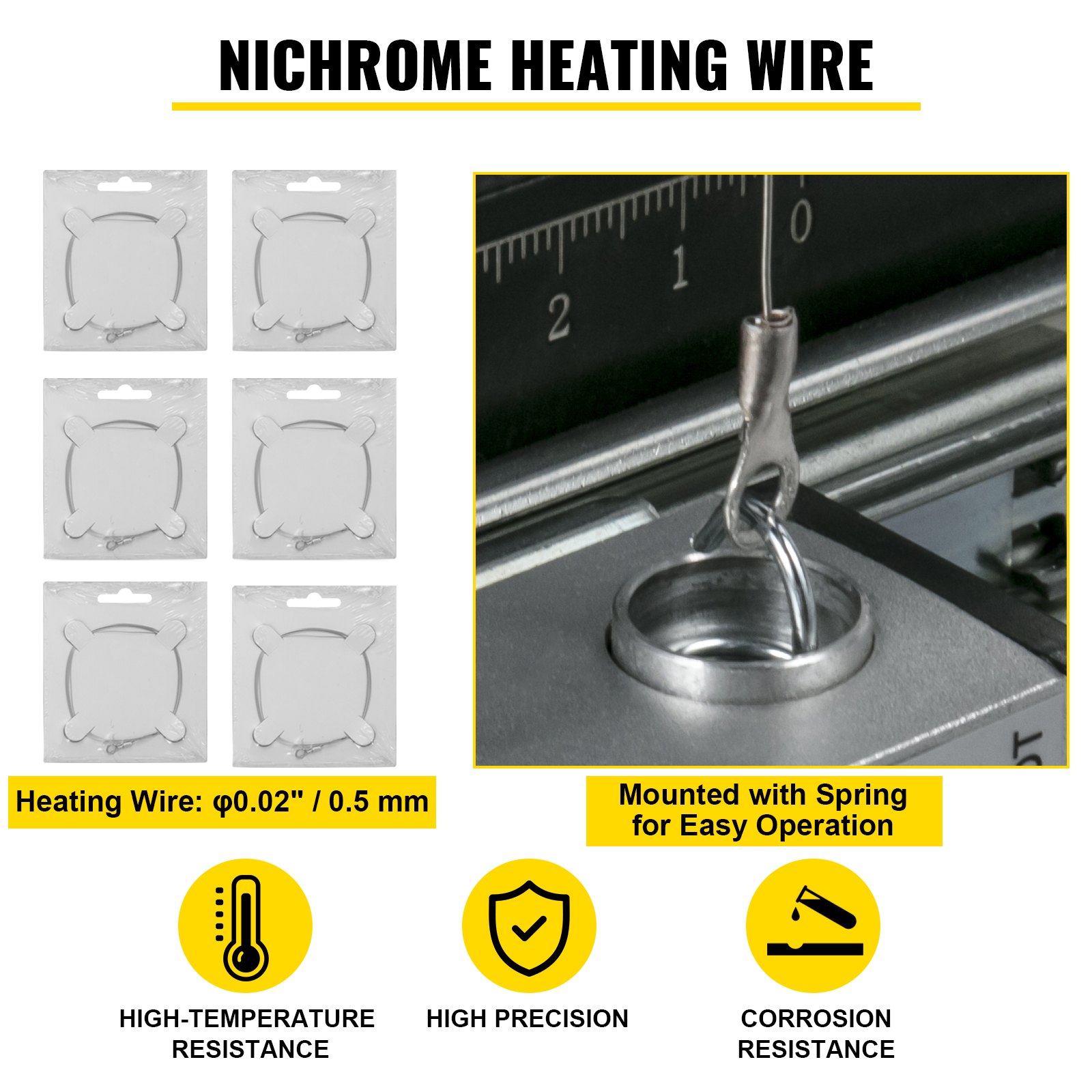 Frezarka do styropianu VEVOR 360°C, 200 W, wykonana ze stopu aluminium, frez do styropianu ze stopu niklowo-chromowego, napięcie wyjściowe 42 V, długość cięcia 127 cm, frezarka z ochroną IP 68, 179 x 42 x 15 cm