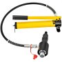 VEVOR Hydrauliczny rozprężacz do rur wydechowych, rozmiar 1-5/8"-4-1/4", 10T, ręczny hydrauliczny rozprężacz do rur z 4 matrycami i 2 skrzyniami do przechowywania rur miedzianych i aluminiowych w warsztacie samochodowym