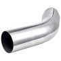 Końcówka rury wydechowej VEVOR z elementem kątowym (wlot 101,6 mm, wylot 127 mm, całkowita długość 584 mm), końcówka rury wydechowej wygięta w dół z zaciskiem do samochodów ciężarowych, sedanów, samochodów sportowych, SUV-ów, powierzchnia chromowana