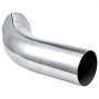 Końcówka rury wydechowej VEVOR z elementem kątowym (wlot 101,6 mm, wylot 127 mm, całkowita długość 584 mm), końcówka rury wydechowej wygięta w dół z zaciskiem do samochodów ciężarowych, sedanów, samochodów sportowych, SUV-ów, powierzchnia chromowana