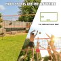 VEVOR Volleyball Net, Height-Adjustable Volleyball Net Set, 9.7 x 2.4 m, Portable Beach Volleyball Net, Orange Volleyball Net, Foldable Volleyball Net with Volleyball & Carrying Bag, for Garden, Beach