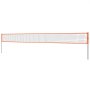 VEVOR Volleyball Net, Height-Adjustable Volleyball Net Set, 9.7 x 2.4 m, Portable Beach Volleyball Net, Orange Volleyball Net, Foldable Volleyball Net with Volleyball & Carrying Bag, for Garden, Beach