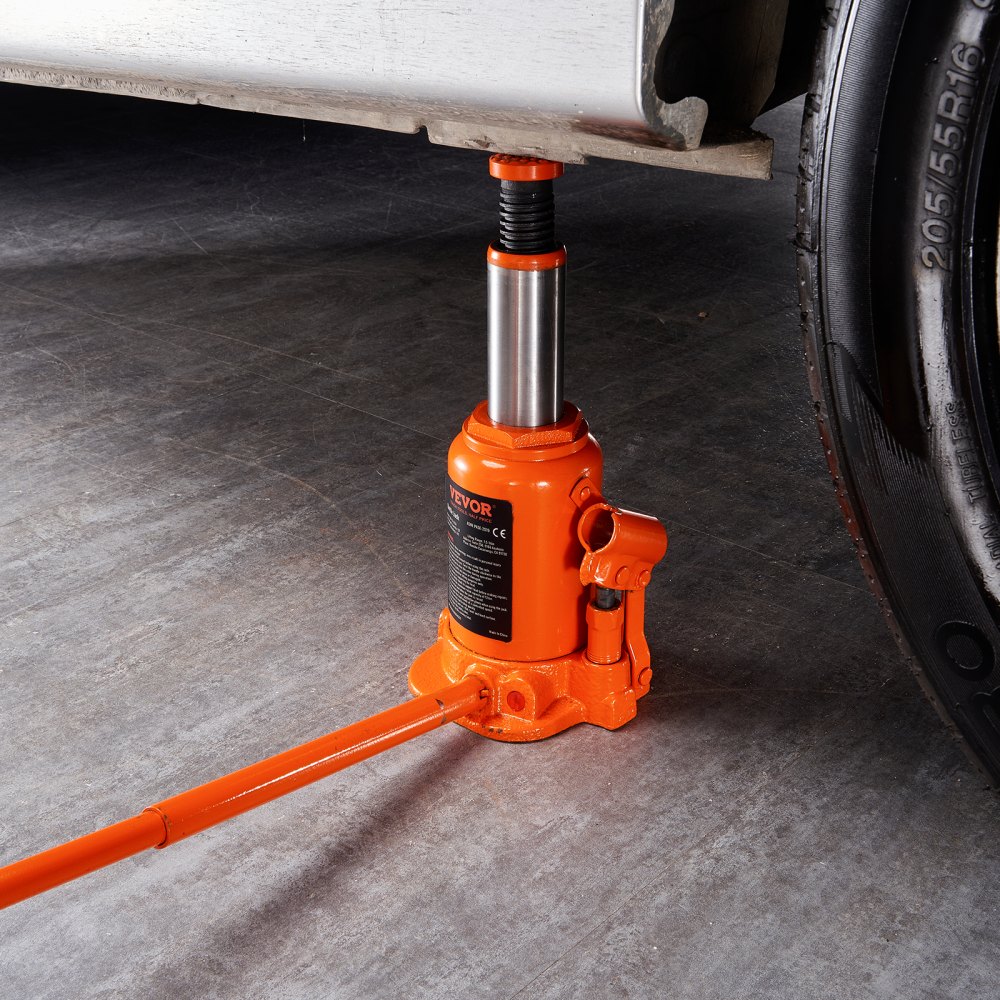 VEVOR 20t Bottle Jack, Hydraulic Jack for Cars and SUVs, 240-450mm, Compact Jack, Support Jack, Portable Hydraulic Cylinder, Orange Hydraulic Jack