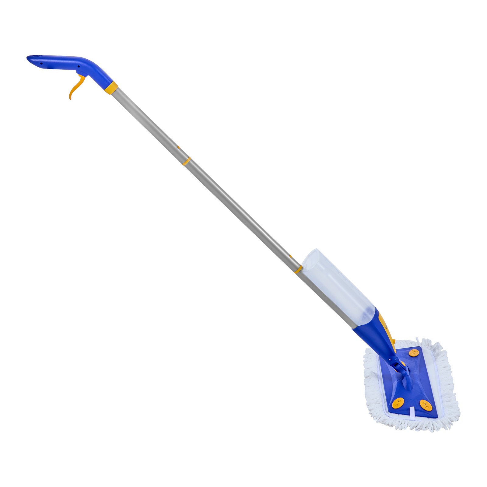 Mop ze spryskiwaczem VEVOR z 3 wielokrotnego użytku, zmywalnymi wkładami, mop ze spryskiwaczem z napełnianym zbiornikiem na wodę o pojemności 800 ml i funkcją spryskiwania do czyszczenia podłóg z płytek, podłóg winylowych i podłóg drewnianych
