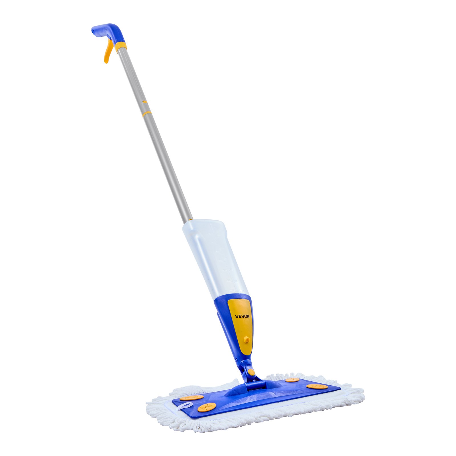 Mop ze spryskiwaczem VEVOR z 3 wielokrotnego użytku, zmywalnymi wkładami, mop ze spryskiwaczem z napełnianym zbiornikiem na wodę o pojemności 800 ml i funkcją spryskiwania do czyszczenia podłóg z płytek, podłóg winylowych i podłóg drewnianych