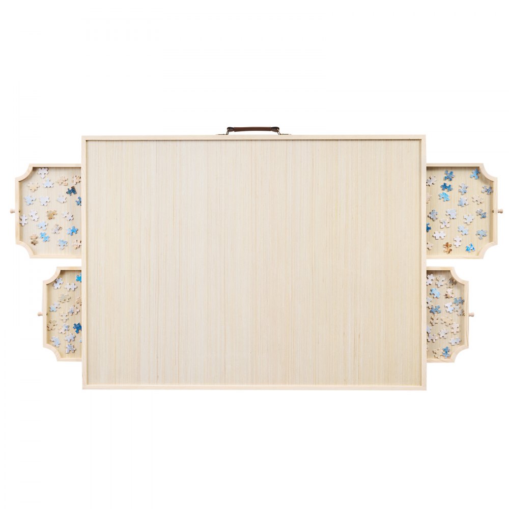 VEVOR 1500-elementowa tablica do układania puzzli z 4 szufladami, pokrywą i składanymi nogami, przenośny stolik do układania puzzli (865 x 635 mm), akcesoria do układania puzzli dla dorosłych, system przechowywania puzzli
