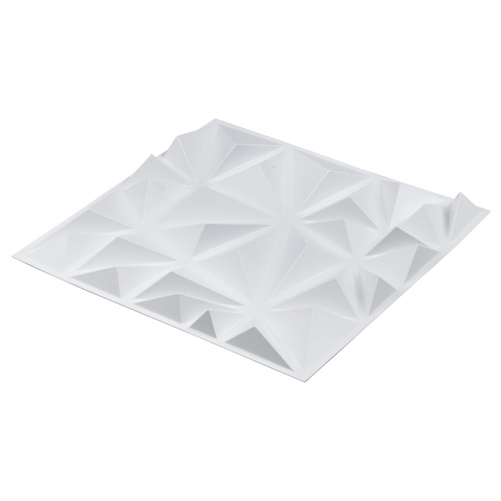 Zestaw 33 paneli ściennych VEVOR 3D, 30x30 cm, nowoczesna minimalistyczna okładzina ścienna z PVC, powierzchnia 2,97 m², dekoracja ścienna, aranżacja wnętrz na sufit, do sypialni, salonu i pokoju zabaw, matowa biel