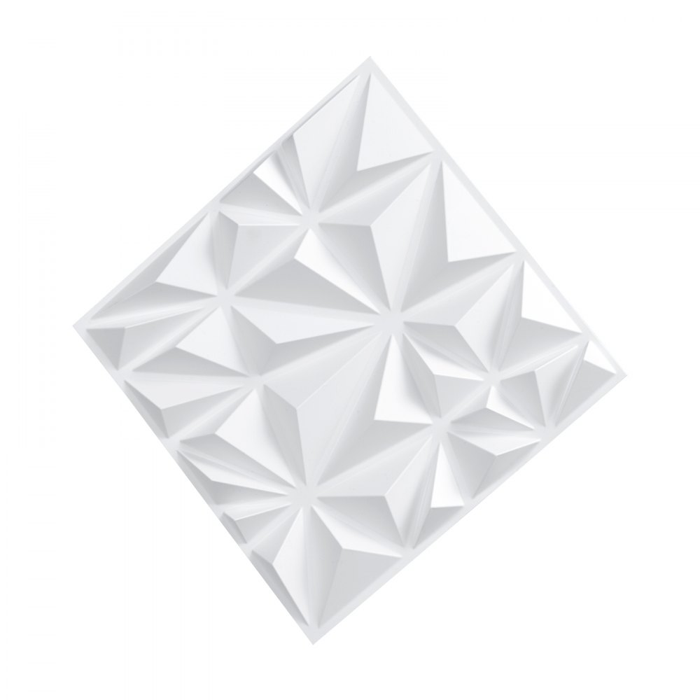 Zestaw 33 paneli ściennych VEVOR 3D, 30x30 cm, nowoczesna minimalistyczna okładzina ścienna z PVC, powierzchnia 2,97 m², dekoracja ścienna, aranżacja wnętrz na sufit, do sypialni, salonu i pokoju zabaw, matowa biel