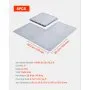 Maty garażowe PCV VEVOR, 8 szt., 513 x 513 x 5 mm, do warsztatów, do przemysłu, montaż na klik, antypoślizgowe maty PCV z płytką diamentową do warsztatów, magazynów, narzędziowni, kolor jasnoszary