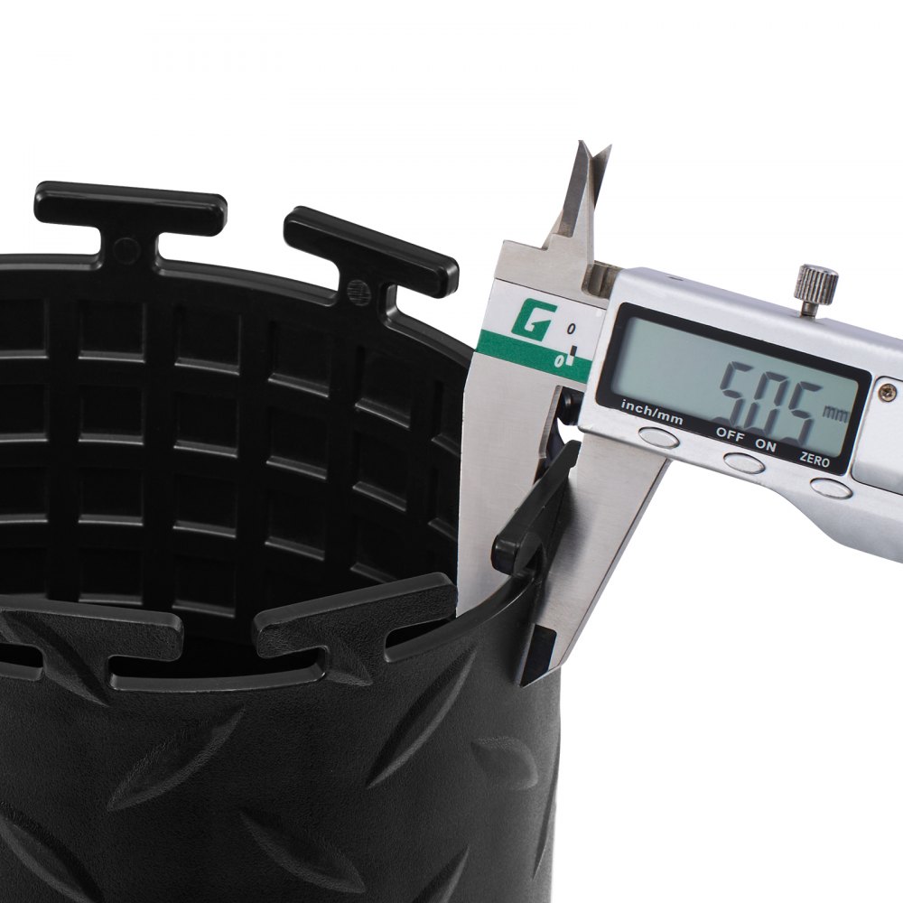 Mata garażowa PVC VEVOR, 8 szt., 513 x 513 x 5 mm, wykładzina warsztatowa, wykładzina przemysłowa, montaż na klik, antypoślizgowe maty PVC z płytką diamentową do warsztatu, magazynu, narzędziowni, kolor czarny