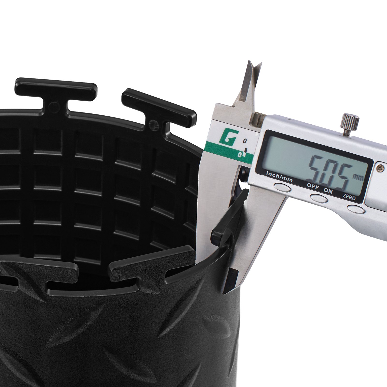 Mata garażowa PVC VEVOR, 8 szt., 513 x 513 x 5 mm, wykładzina warsztatowa, wykładzina przemysłowa, montaż na klik, antypoślizgowe maty PVC z płytką diamentową do warsztatu, magazynu, narzędziowni, kolor czarny