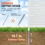 VEVOR 48" szer. x 48" wys. Winylowe panele ogrodzeniowe zapewniające prywatność, ogrodzenie klimatyzacyjne, ekran zasłaniający kosz na śmieci na zewnątrz, baldachim do wyposażenia basenu, zestaw ekranów zapewniających prywatność, panele listwowe (2 panele)