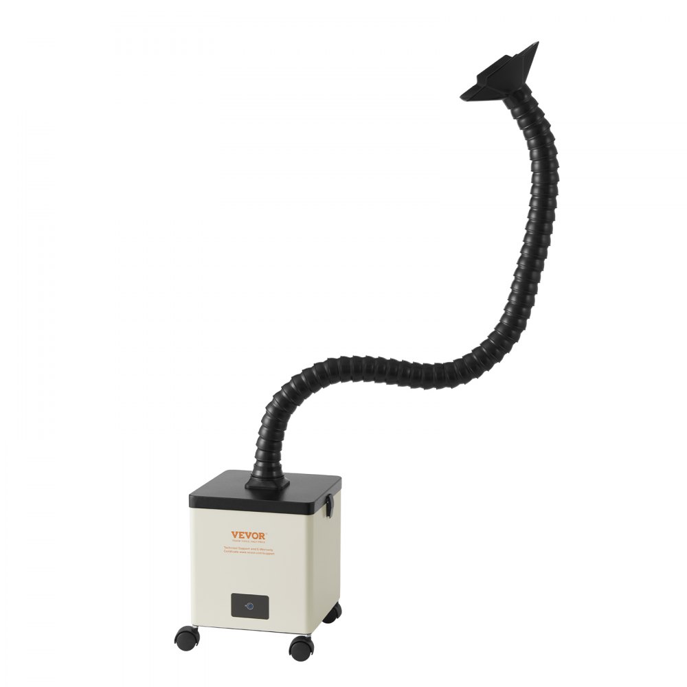 VEVOR Odciąg oparów lutowniczych 100 W Odciąg oparów spawalniczych 240 m³/h Miniaturowy pochłaniacz oparów lutowniczych 5800 obr./min Odciąg oparów lutowniczych z filtrem 3-stopniowym do prac spawalniczych na stacjach lutowniczych