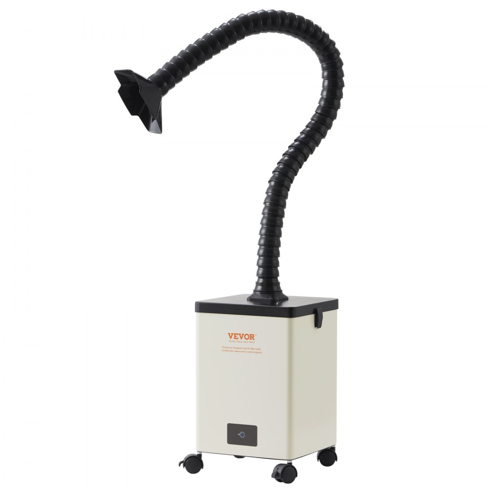 VEVOR Odciąg oparów lutowniczych 150 W Odciąg oparów spawalniczych 332 m³/h Miniaturowy pochłaniacz oparów lutowniczych 5800 obr./min Odciąg oparów lutowniczych z filtrem 3-stopniowym do prac spawalniczych na stacjach lutowniczych