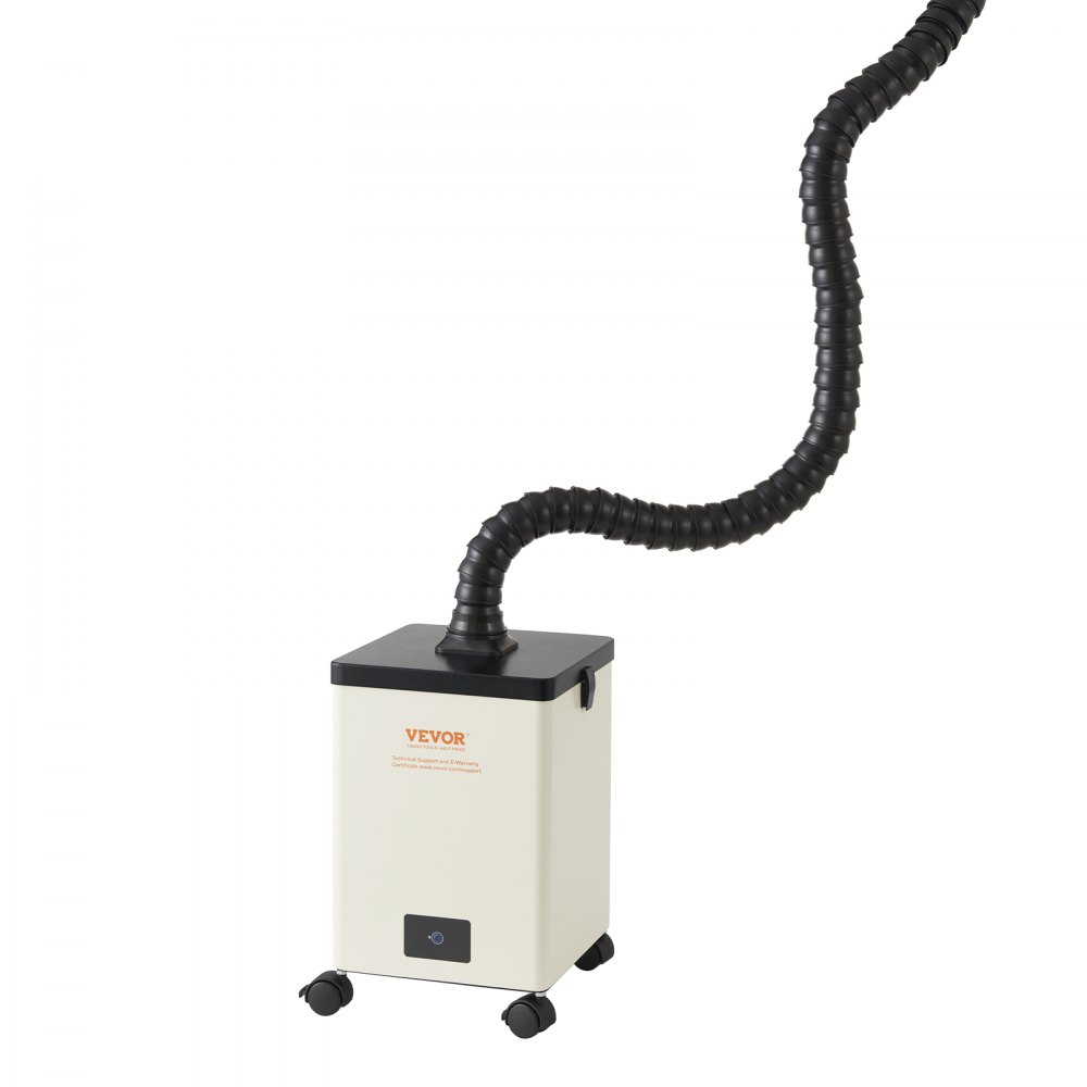 VEVOR Odciąg oparów lutowniczych 150 W Odciąg oparów spawalniczych 332 m³/h Miniaturowy pochłaniacz oparów lutowniczych 5800 obr./min Odciąg oparów lutowniczych z filtrem 3-stopniowym do prac spawalniczych na stacjach lutowniczych
