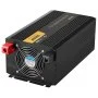 VEVOR Falownik o mocy 3000 W z czystą falą sinusoidalną, prąd stały 24 V na prąd przemienny 230 V, samochodowy, z portem USB, wyświetlaczem LCD, pilotem i gniazdami EU do pojazdów kempingowych, ciężarówek, samochodów, systemów solarnych, podróży i kempingów