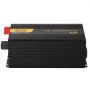 VEVOR Falownik o mocy 3000 W z czystą falą sinusoidalną, prąd stały 24 V na prąd przemienny 230 V, samochodowy, z portem USB, wyświetlaczem LCD, pilotem i gniazdami EU do pojazdów kempingowych, ciężarówek, samochodów, systemów solarnych, podróży i kempingów